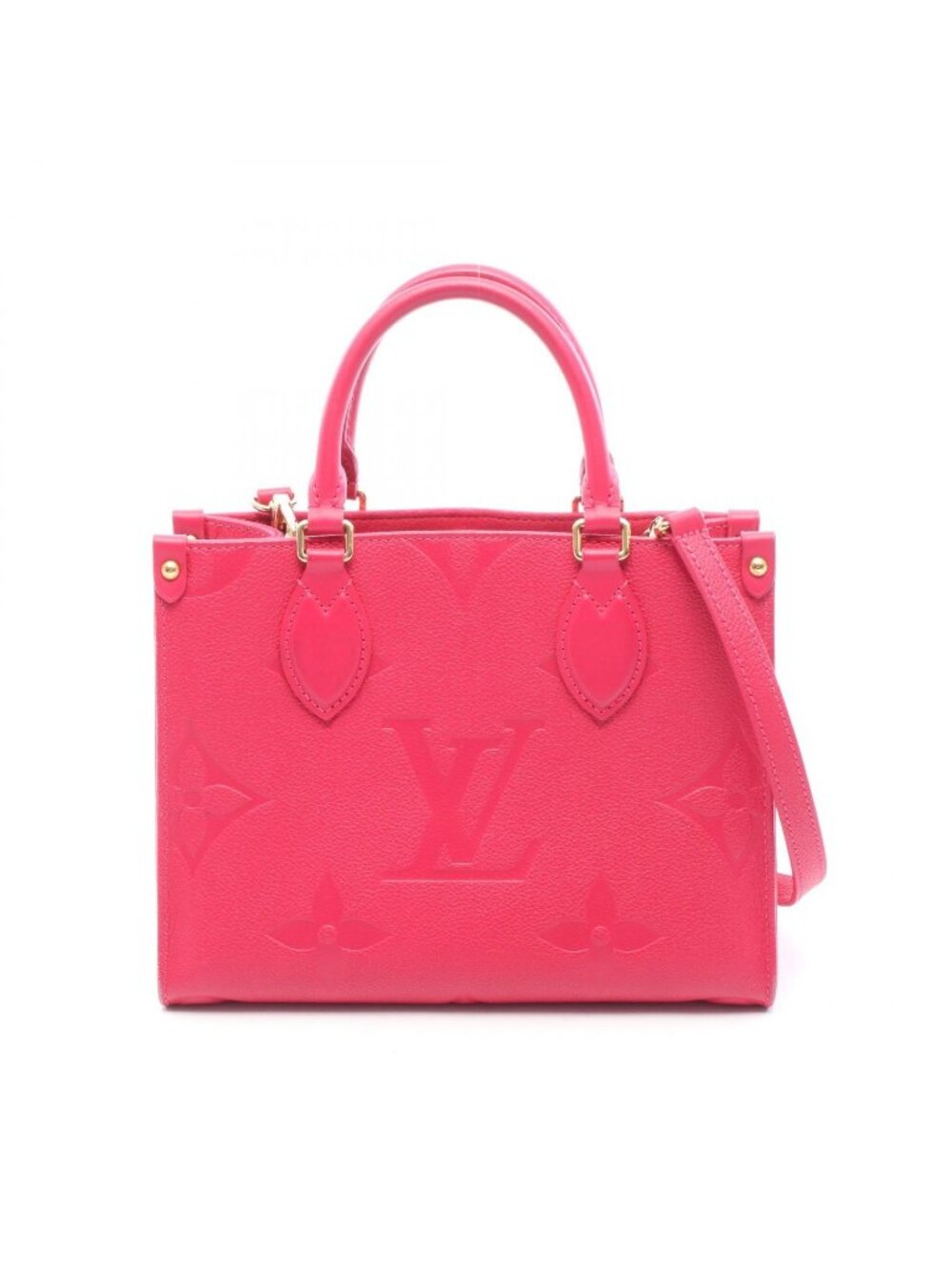Louis Vuitton Tote Bag On The Go PM 2-Way Freesia Leather